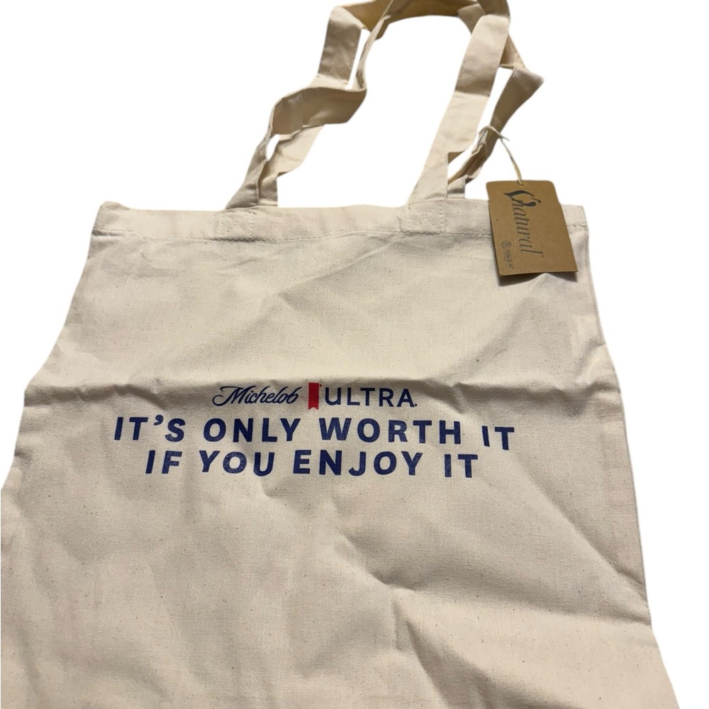 Michelob Ultra lightweight canvas tote. NWT